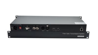 4CH 12G SDI Fiber Optical Converter With XLR Audio/ HD-MI Video/ Gigabit Ethernet
