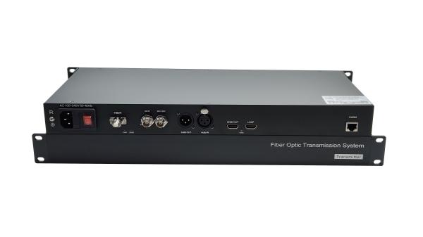 4CH 12G SDI Fiber Optical Converter With XLR Audio/ HD-MI Video/ Gigabit Ethernet