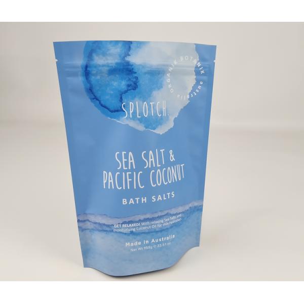 Мат Custom Printed Zipper Plastic Bag Bath Salt Body Scrub Stand Up Pouch (Маттный на заказ распечатанный пластмассовый рюкзак с цилиндром)