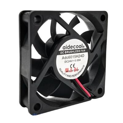 Ventilador de exaustão preto 60x60x15mm 12V, 3000RPM no computador