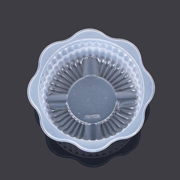Petals Shape φ8*3.2cm Disposable Plastic Cake Boxes