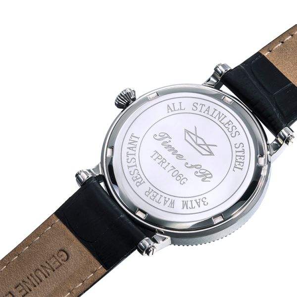 European-style Sapphire Crystal Moon Phase Quartz Watch