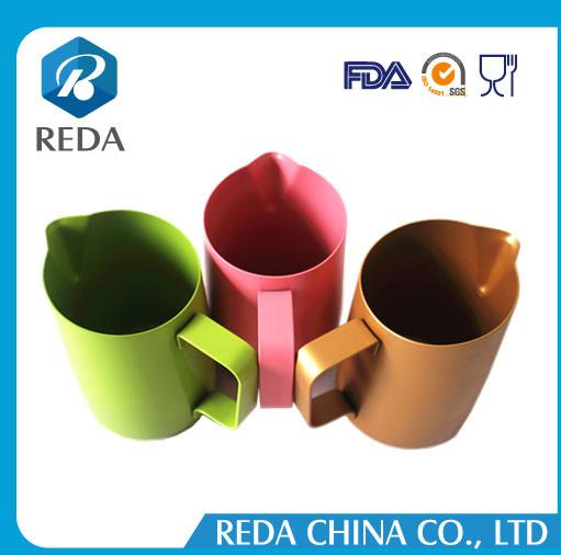 2017 new design coffee accessory colorful stainless steel milk jug milk pitcher