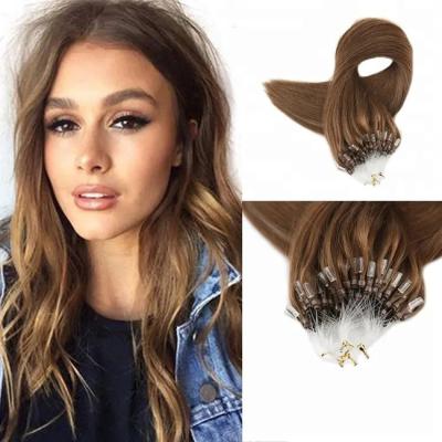 100% Virgin Human Nano Micro Ring Hair Extension Brown Colored