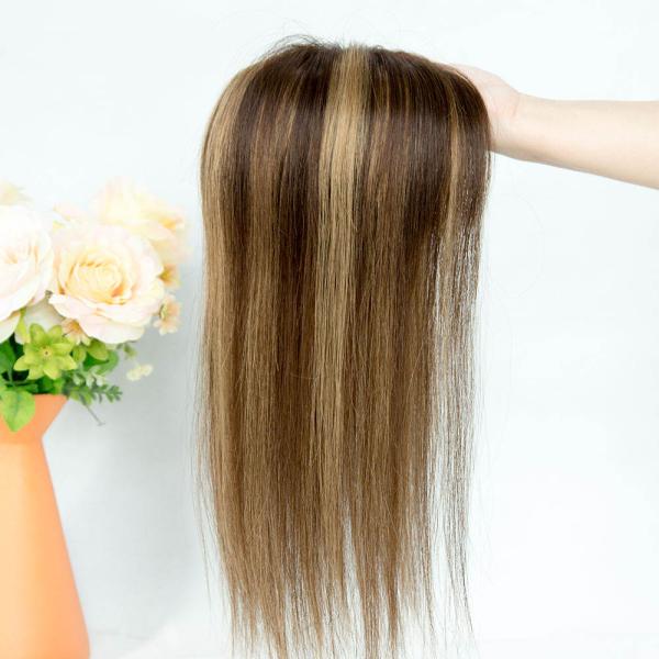 Custom order Silk Base Topper 5x5 Inch Size Natural Color Human Hair Toppers for Women
