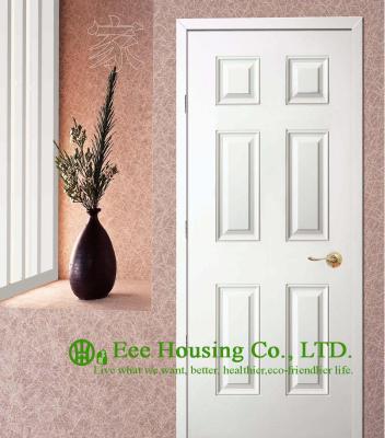 Inward Opening  fiberglass SMC door For Villas/Apartment, White Color Fiberglass Door,Energy efficient
