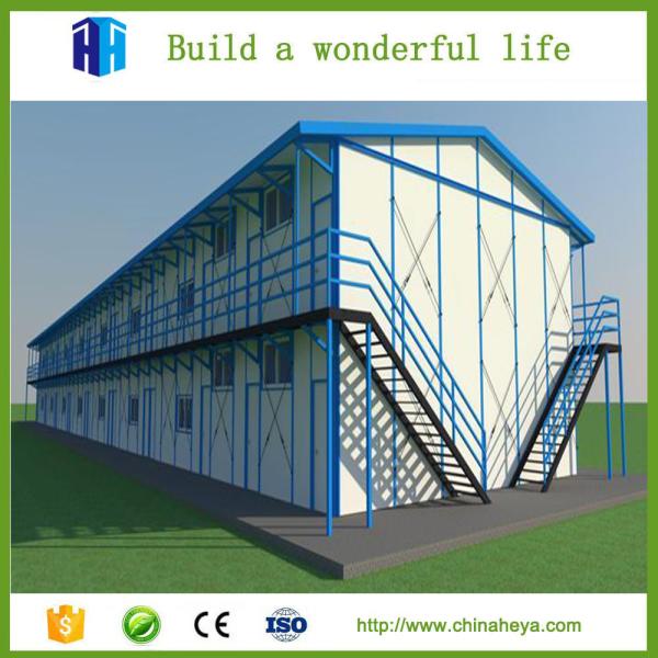 Low cost light steel frame prefab camp construction site accommodation house