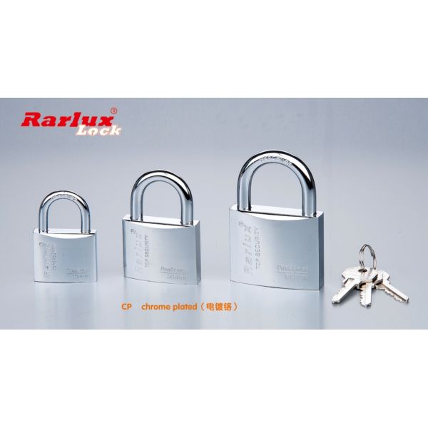 25/30/40/50/60mm High Quality Iron Padlock Chrome Plated Steel Key Eco-Friendly Short Shackle Wholesale