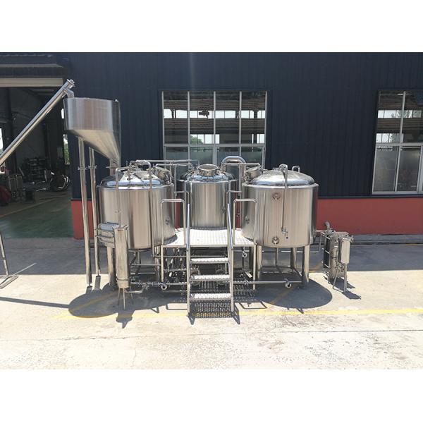 SS304 Material Small Microbrewery Equipment , Automated Beer Brewing System