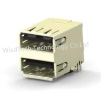1734062-3 Conectores USB con bobina de desplazamiento apilada W/ CAP Interconectores RF
