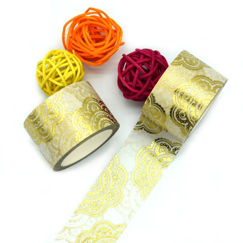 Роскошная золотая лента Washi фольги для ремесел DIY