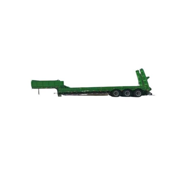 13t Grade 3 Axles 60tons Heavy Duty Lowbed Low Flat Transport Lowboy Truck Semi Trailer