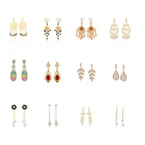 Versatile Gold Heart Drop Earrings