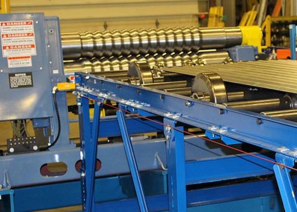 20 Stations Steel Silo Roll Forming Machine Wire Electrode Cutting Punching