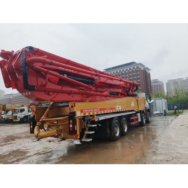 used 2020 SANY 56m Concrete Pump Truck Mercedes Chassis Like New So beatiful  Low Working Hours