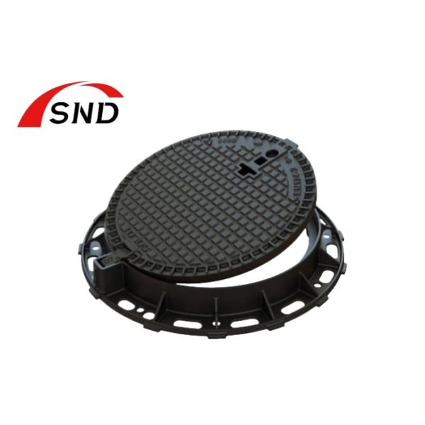 D400 Hinged Round Ductile Iron Manhole Cover with ISO9001:2015 Certification for Urban Roads