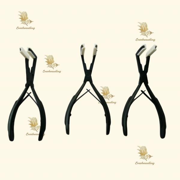 Hair Extension Plier Professional Black Color Tape in Hair Pliers Stainless Steel