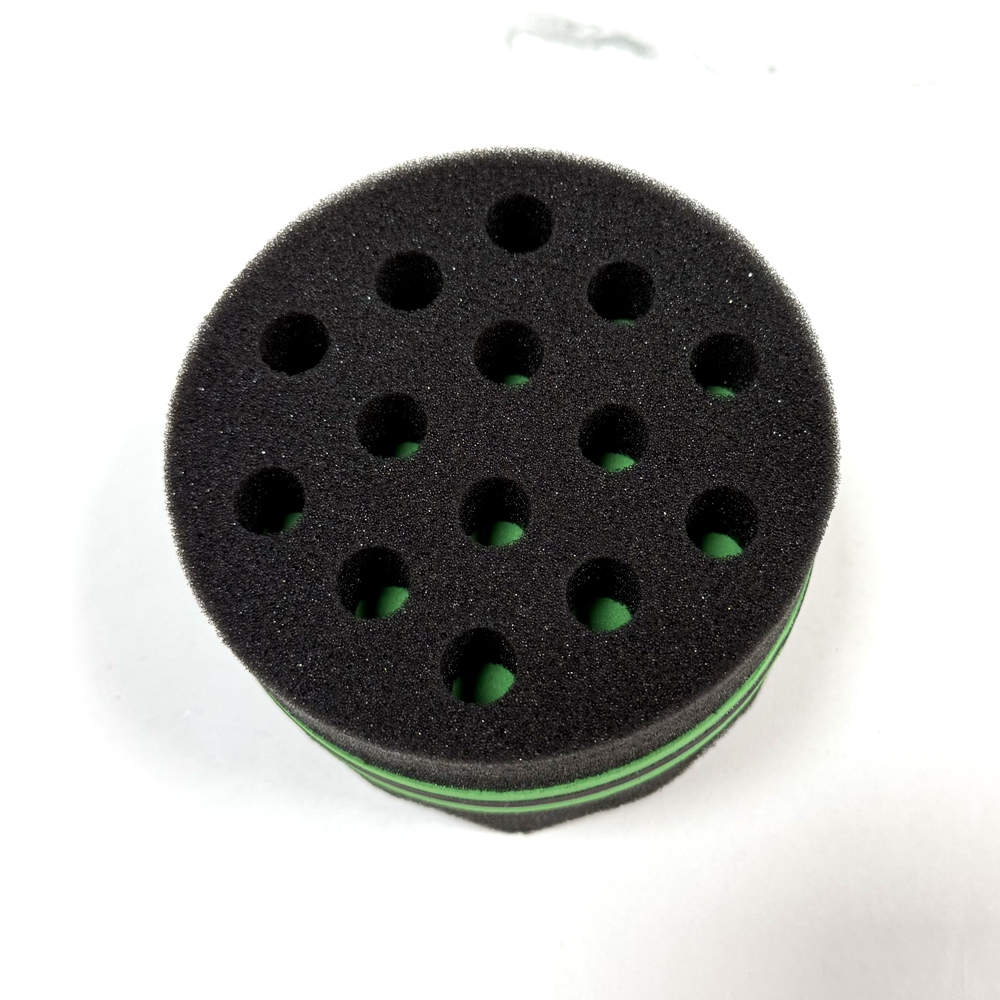 Green Hair Texture Sponge | Round Curl Defining Tool for Afro Natural Hair