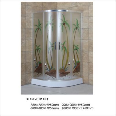Popular Corner Bathroom Shower Enclosures Aluminium Alloy Frame For Hotel