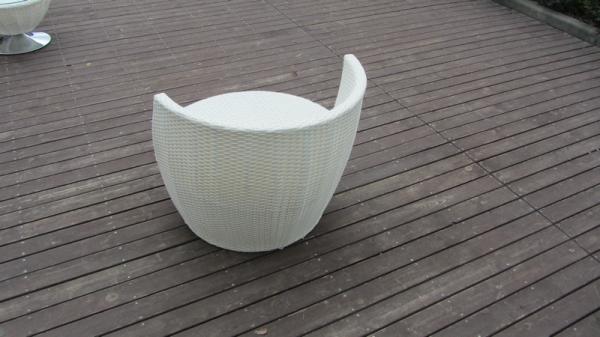 UV Resistant Fashion Obelisk Chair With Round Tea / Coffee Table