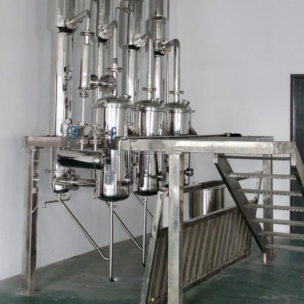 100kw Milk Juice Water Evaporation And Concentration Equipment Falling Film Type Evaporator