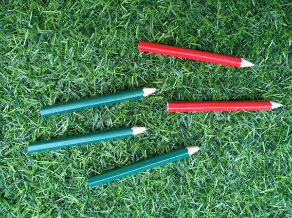 hexagon golf pencil , Hexagonal golf pencil , golf pencil , wooden pencil  eraser , wood golf pencil