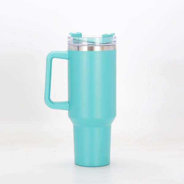 MUGS Custom Logo 40Oz Stainless Steel Insulated Coffee Tumblers Vacuum Flask Mug