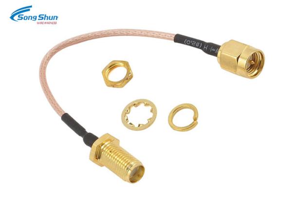 50ohm Antenna RF Cable Assemblies SMA Male Straight Plug Data Transmission