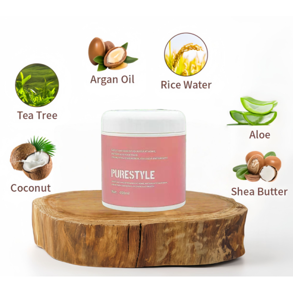 450ml Organic Hair Mask Smoothing Collagen Keratin Treatment Hair Care Conditioner Hair Straightening Cream OEM
