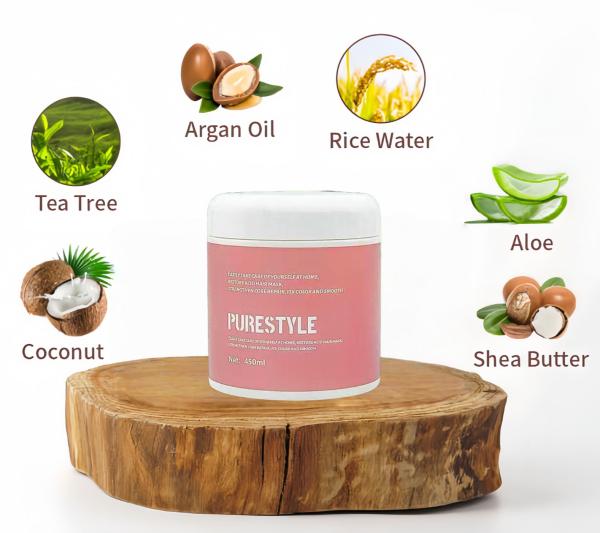 PureStyle  OEM Hair Mask Raw Material  Anti Frizz Acidic Keratin Brazilian Treatment Nourishing Moisturizing Hair Care