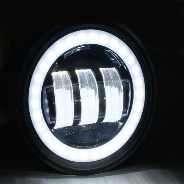 4.5 Inch Harley Davidson Jeep Car LED Fog Lights 7000K 30W Aluminum Material