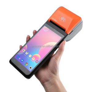 Terminal POS portátil Hanbu con impresora térmica de 58 mm y batería de 6400 mAh