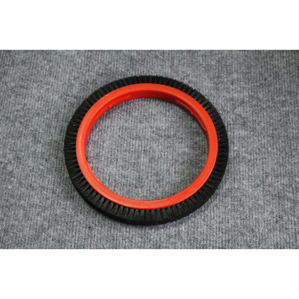 Части мониторной стантерной машины Monforts Красный пластиковый корпус Кисточка Колесо Черный Бристль Свиньи волосы 220 мм Внешняя диаметра