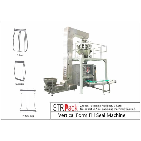 Corn Flakes Granule Packing Machine Vffs Packing Machine With Multi-Head Combination Weigher