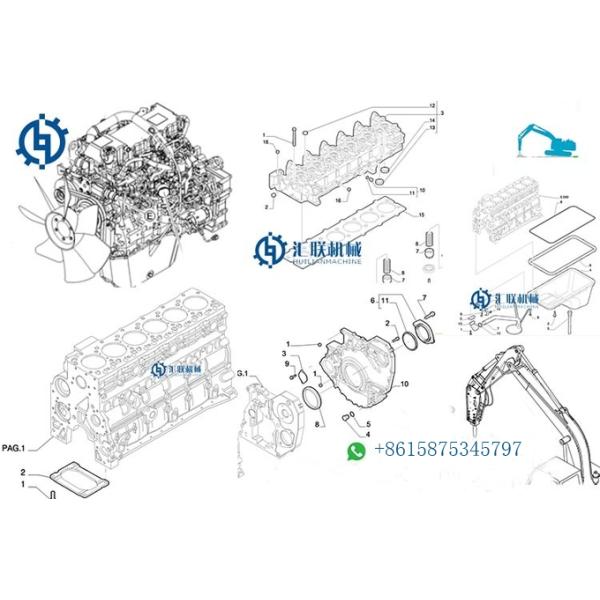 Комплект основного подшипника коленного вала двигателя Cummins 4B3.9 4BT ISB3.9 4ISBE