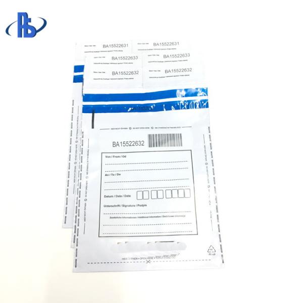Small Tamper Evident Security Bags For Financial / Educational Institutions