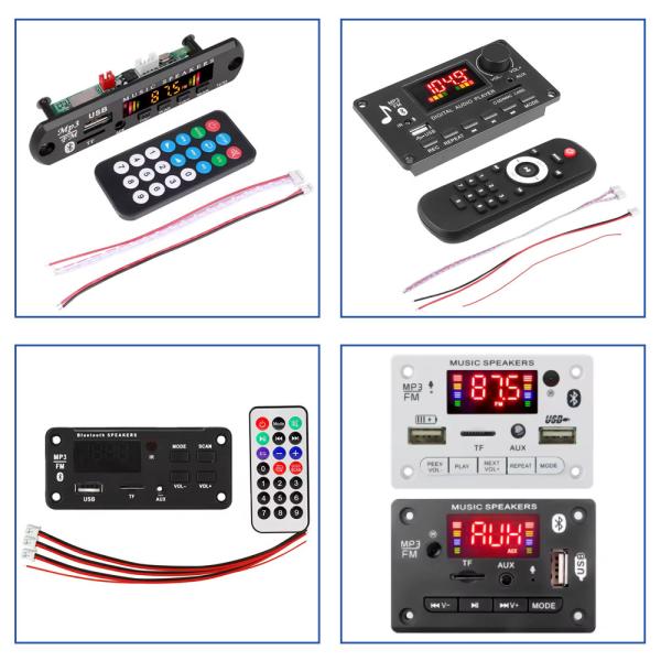 10W 20W Power Bluetooth Compatible Rechargeable Lithium Battery Amplifier Board with MP3 Player and Microphone