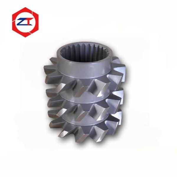 TME Mixing Zone Twin Screw Extruder Elements , Double Screw Extruder Screws 0.3kg Weight PE Screw Elements