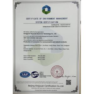 Keyouda Electronic Technology Co.,ltd Certifications