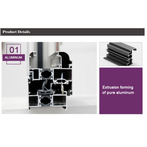 Flush Threshold Aluminum Swing Doors , Anodized Left Hand Inswing French Door