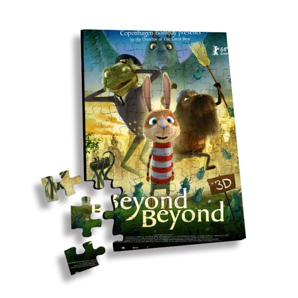 100 головоломка части пластиковая 3D линзовидная печатая для сувенира