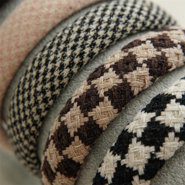 GLH006 Autumn winter thousand bird fabric hair band female top pressure hair wide edge clip