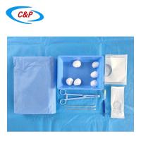SMS Pack de draps chirurgicaux pour les yeux en bleu ou personnalisable pour les chirurgies stériles