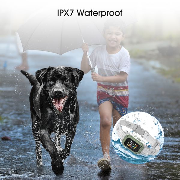 Automatic AI Intelligent Recognition Dog Training Collar IPX7 Waterproof Rechargeable Battery >20 Hours Bark Control Barking