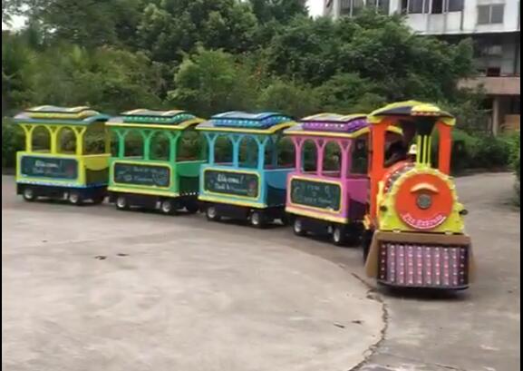 Mini Themed Train Rides DC 48V Fiberglass Material Turning Radius 3m