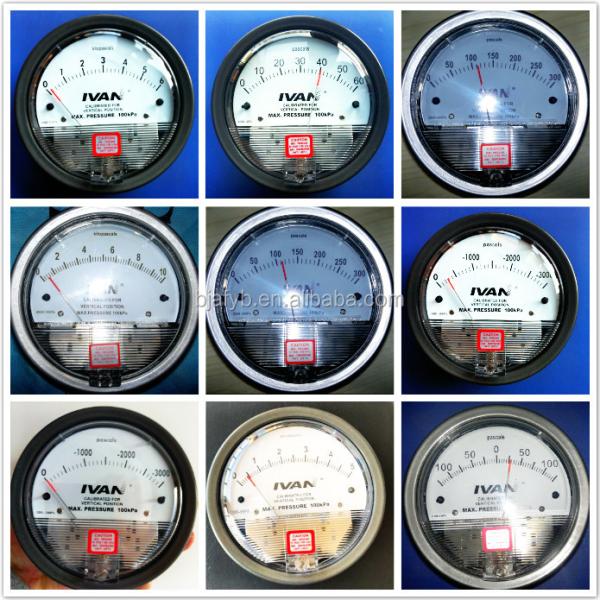 Industrial-Grade Differential Air Pressure Gauge Manometer for Heavy-Duty Tasks