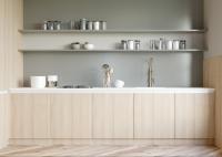 armários de cozinha modulares modernos brancos da parte superior de quartzo de 18mm 60cm com unidade superior