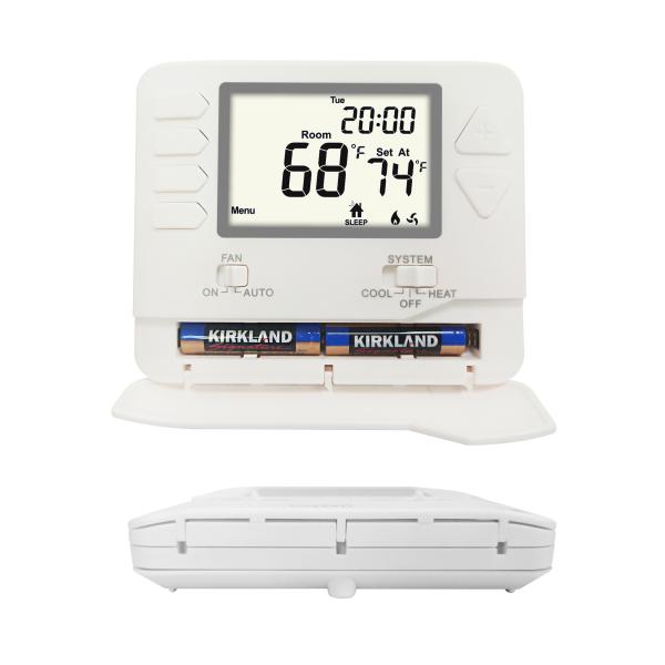 24V Wired Programmable Fireproof ABS HVAC Thermostat