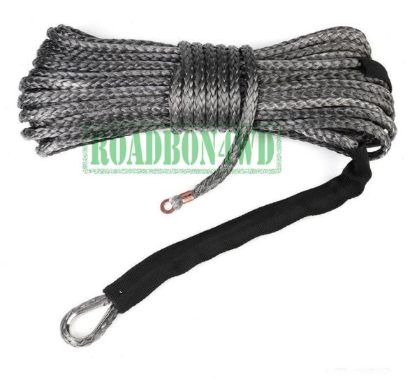 12mm*30meters synthetic winch rope/line with hook for 4wd/offroad/4x4