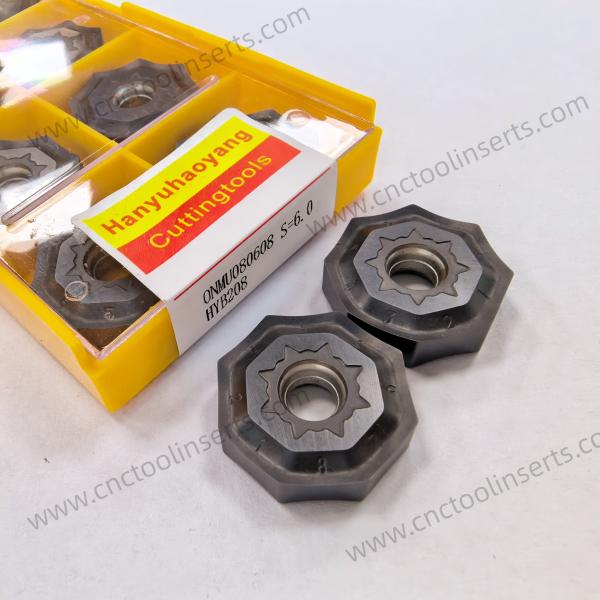 CNC Milling Insert with PVD Coating ONMU080608 HYB208, Suitable For Difficult-to